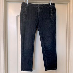 Ann Taylor LOFT - Modern Crop Jeans with Zipper Side Pockets - ADORABLE!